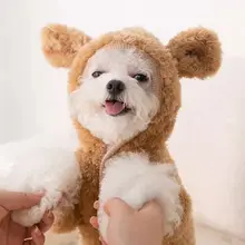 冬用犬服【小型犬対応・暖かいバウンドスタイル・かわいいボア素材】