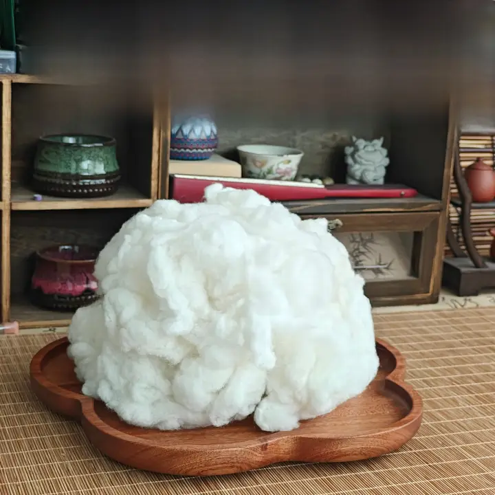 白色羊毛フェルト素材【DIY人形用・簡単にフェルト化】