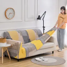 簡易マジック全包型伸縮ソファカバー【クラシックスタイル・汎用】（セットアップ対応）
