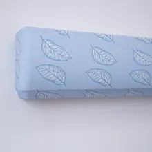 涼しげな空気感！手描きの桑の葉デザインエアコンカバー【高級感・防塵】