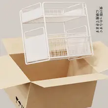二段式キッチンシンク下収納棚【調味料ラック・食器整理・省スペース】