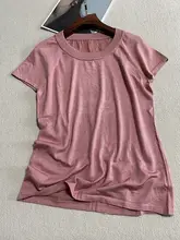 桑蚕丝製 丸首短袖Tシャツ【快適・通気性・ストレッチ】