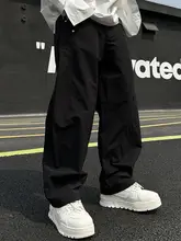 春秋用 大口ポケット付きカーゴパンツ【アメリカンスタイル・ハーレム風・フィット】