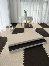30×60cm 長方形 ジョイントマット【クリームカラー・ベッドサイド・リビング・寝室用】