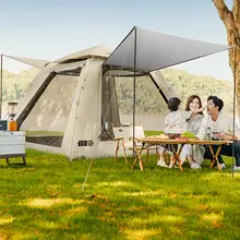 TAN XIAN ZHE アウトドア用折りたたみテント【防水・厚手・自動展開】（セットアップ対応）