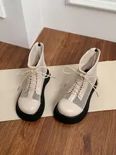 通気性のあるメッシュマーチンブーツ【厚底・夏季用・オシャレなサンダルにぴったり】