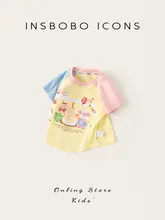 女の子用 半袖Tシャツ【夏用・ファッショナブル・ベビー用】