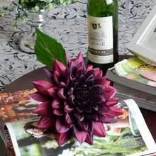 ブルー系の大きなダリアの造花【エレガントデザイン・インテリア装飾用】