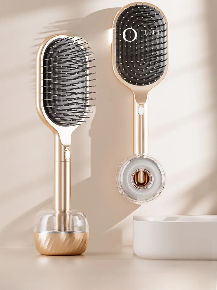 防静電気ヘアブラシ：白髪頭皮マッサージに最適な湿乾両用マッサージ機能の実用性