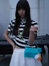 小星柄ジュレバッグ【軽量・ショルダーバッグ・ハンドバッグ】（セットアップ対応）