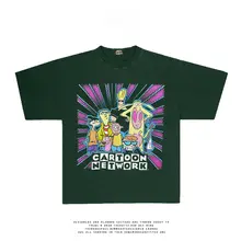夏用アメリカンビンテージ風カートゥーンネットワークTシャツ【ショートスリーブ・若返り効果】