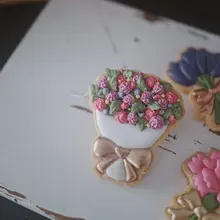 アイシングクッキー型 立体 花束 母の日 ギフト 手作り 感謝祭