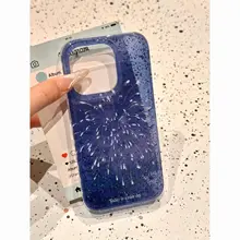 青い花火の城をモチーフにしたiPhoneケース【全機種対応・衝撃吸収】