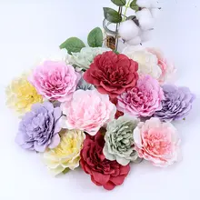 リアルな復古ボタン花【造花・シルクフラワー・手作り装飾材料】