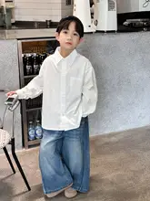 子供用長袖シャツ【無地・春秋用・薄手・綿100%・カジュアル】