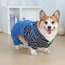 中型犬用 冬用犬服【ボディ全体カバー・防毛・フリース素材】