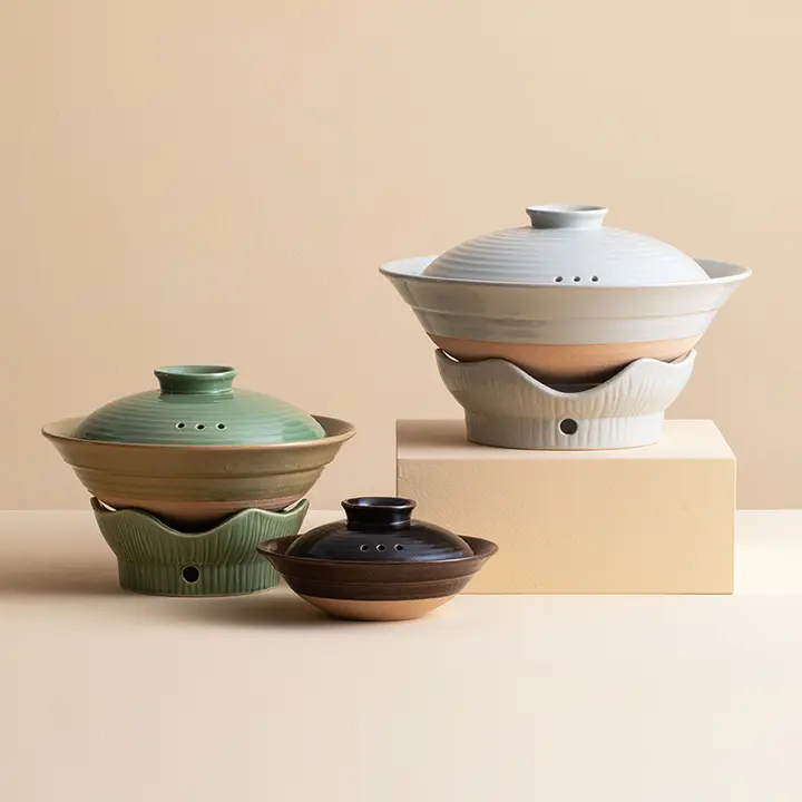 土鍋 家庭用 陶器 高温耐性 煮込み鍋