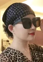 春夏用 薄型包頭帽【ファッション・ヘアバンド付き・白髪カバー】