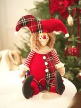 JOJO'S L. PD. サンタクロース伸縮ぬいぐるみ フォックスのクリスマス
