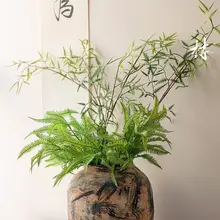 リアルな竹の葉のフェイクグリーン【おしゃれなインテリア装飾用・単枝デザイン】