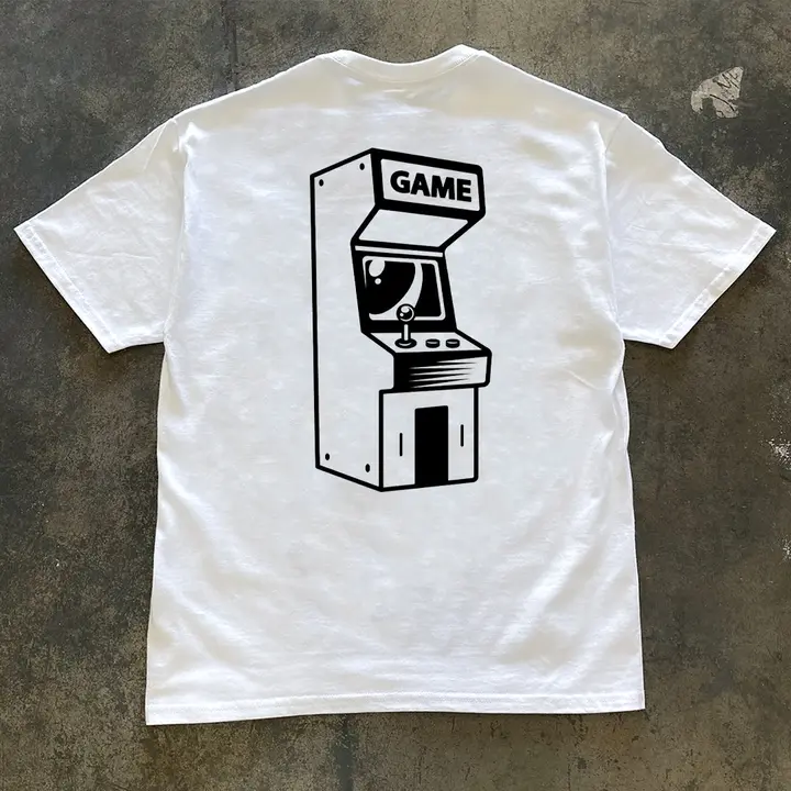 オリジナルデザインの半袖Tシャツ【夏用・ゲームテーマ・ゆったりシルエット】