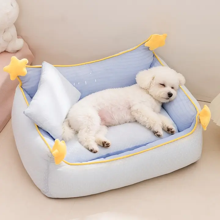 洗える小型犬用ベッド【四季対応・新しいデザイン・ふわふわな寝床】