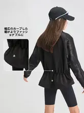 ウインドブレーカー キッズ ガールズ 薄手 撥水 防風 防汚 丈夫 ウエストシェイプ 春 秋