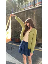 春夏用の高腰チェック柄Aラインスカート【ダブルレイヤー・ショート丈・女性用】