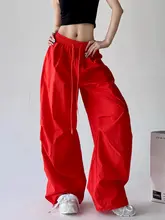 魅力的なオレンジ色の工事パンツ【薄手・プレッツ仕様・ワイドレッグ】