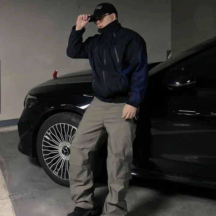 多機能カーゴパンツ【グレーグリーン・アメリカンスタイル・ストレートフィット】（セットアップ対応）