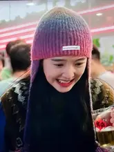 グラデーションニット帽【防寒・耳カバー付き・秋冬向け】