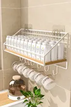 水杯 壁掛け収納ラック 穴あけ不要 茶杯用 壁面収納