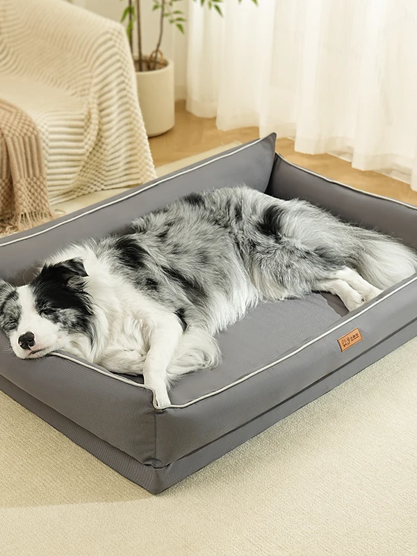 大型犬用ソファベッド：防水・洗濯可能で通年使用可能な高級ペットベッド