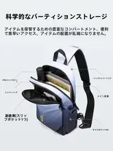 グラデーションカラーのメンズショルダーバッグ【カジュアルデザイン・キャンバス素材】