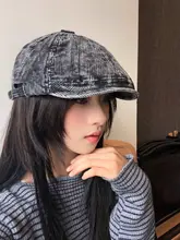 アメリカンレトロ コーデュロイベレー帽【秋冬用・反転デザイン・ユニセックス】