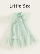 ワンピース プリンセスドレス キッズ ガールズ ノースリーブ Aライン チュール 蝶結び チャイナテイスト 上品 夏