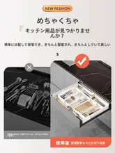 キッチン用 拡張可能な引き出し整理ボックス【カトラリーや小物用・多機能・仕切り付き】