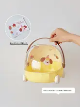 透明防塵デスク収納ボックス【小物整理・プラスチック製・化粧品・文房具用】