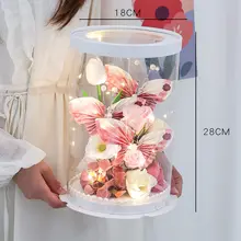 記念日向け DIY 蝶の造花ギフトボックス【お金の花・手作り材料セット・女性への誕生日プレゼント】