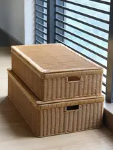 収納ボックス ベッド下 服 家庭用 プラスチックラタン 抽斗式 フラット整理
