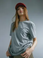 AHNKANK ユニセックスラフワイドTシャツ【カジュアル・ベーシック】