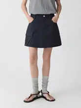 コットン製の工装スカートパンツ【軽快なデザイン・変形しにくい】
（セットアップ対応）