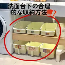 洗濯機上置き収納ボックス【洗剤収納・バスルーム用】
