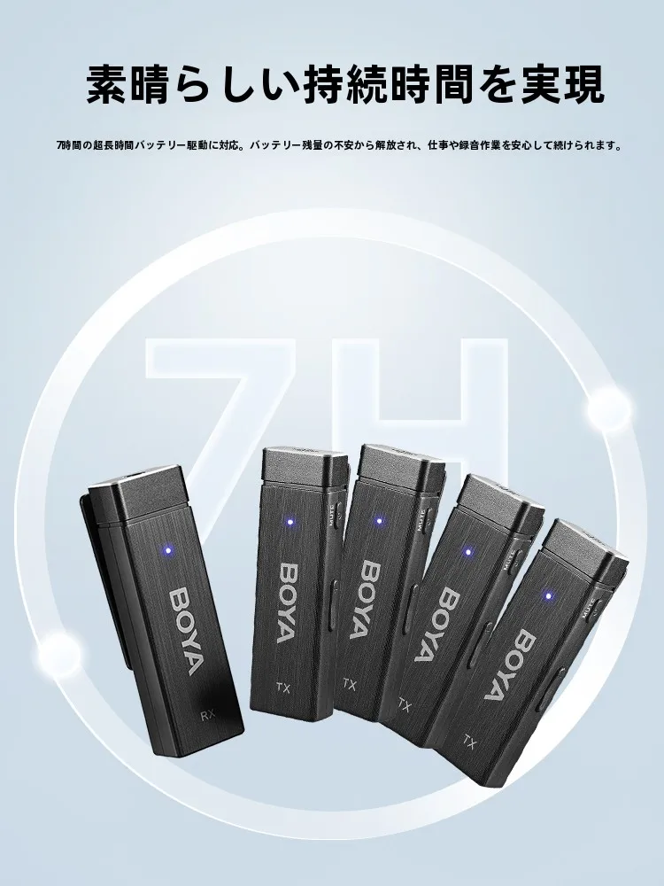BOYA W4 ワイヤレスマイク：4チャンネル対応でライブ配信と通話に最適な音質を実現