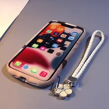 ハートデザインのスマホケース【液体シリコン・iPhone対応・柔らかい感触・全包防摔】