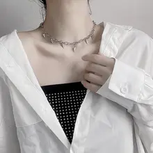 チタン製ネックレス【ユニセックス・ヒップホップスタイル・ロックボーンネックレス】