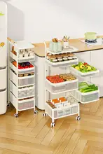 収納ラック 小型ワゴン 家庭用 移動可能 高いデザイン フロア型 収納 果物 お菓子 野菜 キッチン リビング