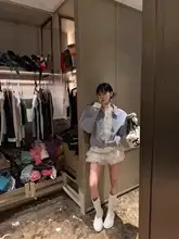バレエ風スイートレイヤードケーキデザインのAラインスカート【フレア・ショート丈】（セットアップ対応）