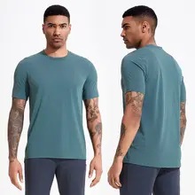 夏用アイスシルク半袖メンズTシャツ【通気性・ラウンドネック・ランニング対応】