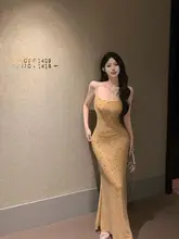 キラキラのラメキャミソールワンピース【セクシー・ボディコン・夏用・タイトスカート】